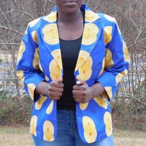 Beautiful African Wax Blazer.